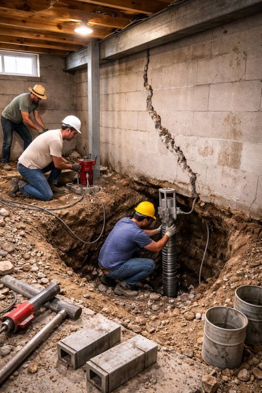 Sinking Foundation Repair in Tampa, FL