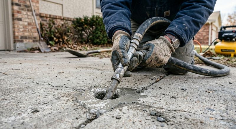 Sunken Driveway Lifting in Columbus, OH